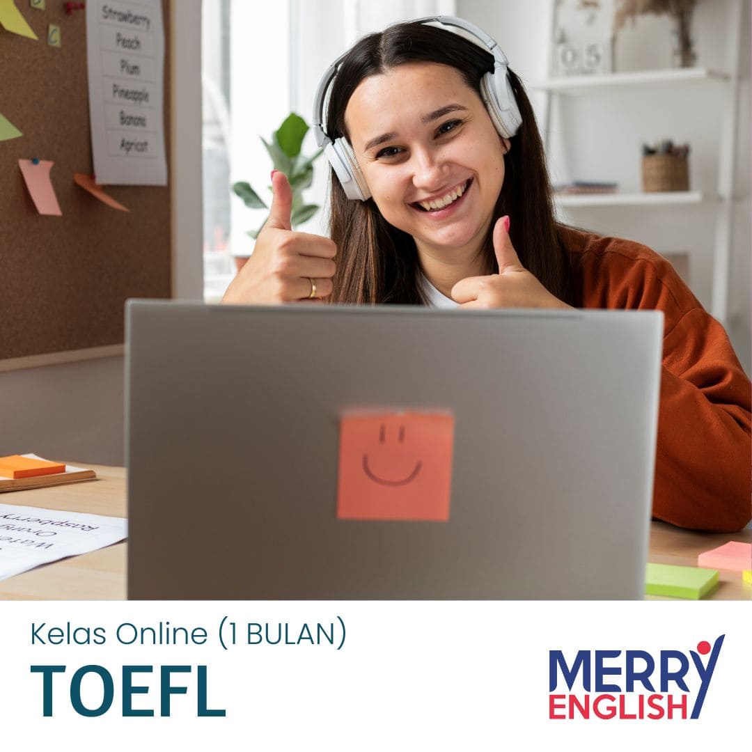 Kelas TOEFL Online yang secara khusus kami susun agar TOEFL test yang menjadi salah satu standart test kelulusan dan syarat beasiswa yang menurut kebanyakan orang sulit dan terkesan menakutkan, disini kami kemas kemas sedemikian rupa agar mudah di pelajari dan di kuasai. Satu keinginan kami agar siswa yang belajar dengan kami bisa mendapatkan score TOEFL yang di inginkan dengan methode mudan dan santai.
