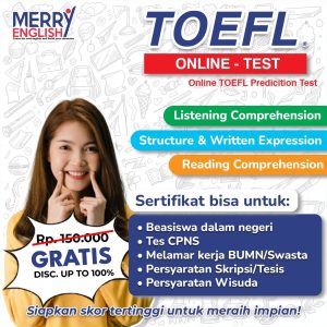 flyer tes TOEFL gratis